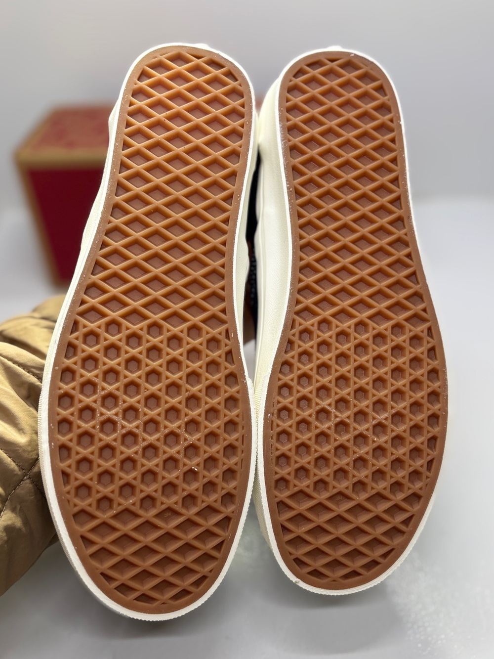 Vans Classic Slip-On Checkerboard Denim Blue Sneakers Men's 8 Women's 9.5 EU 40. - Picture 3 of 10